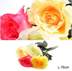 Цветок искусственный Роза 76см 0341-48